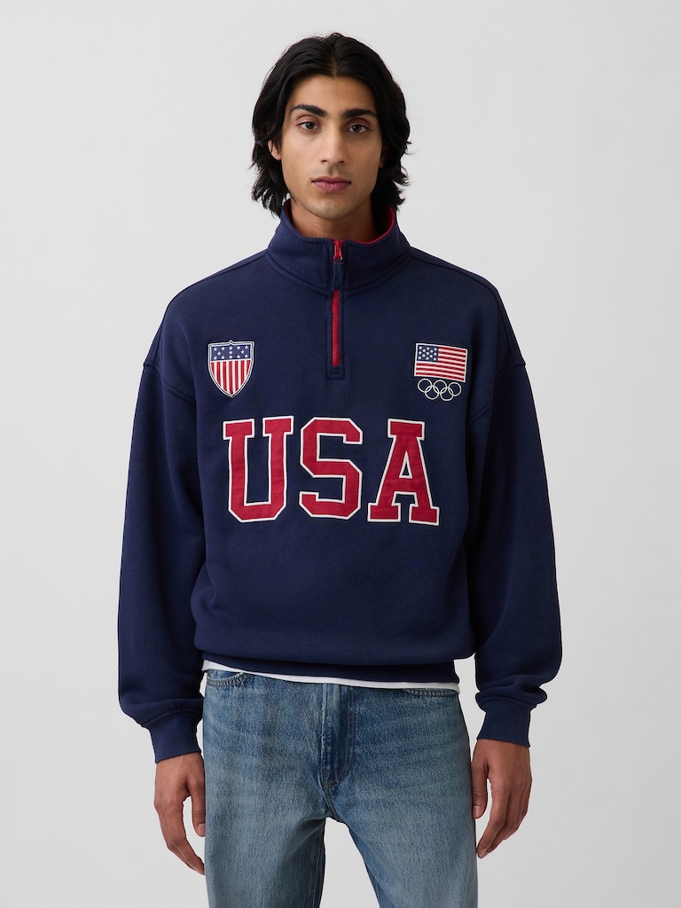 Adult Team USA Heavyweight Quarter-Zip Pullover