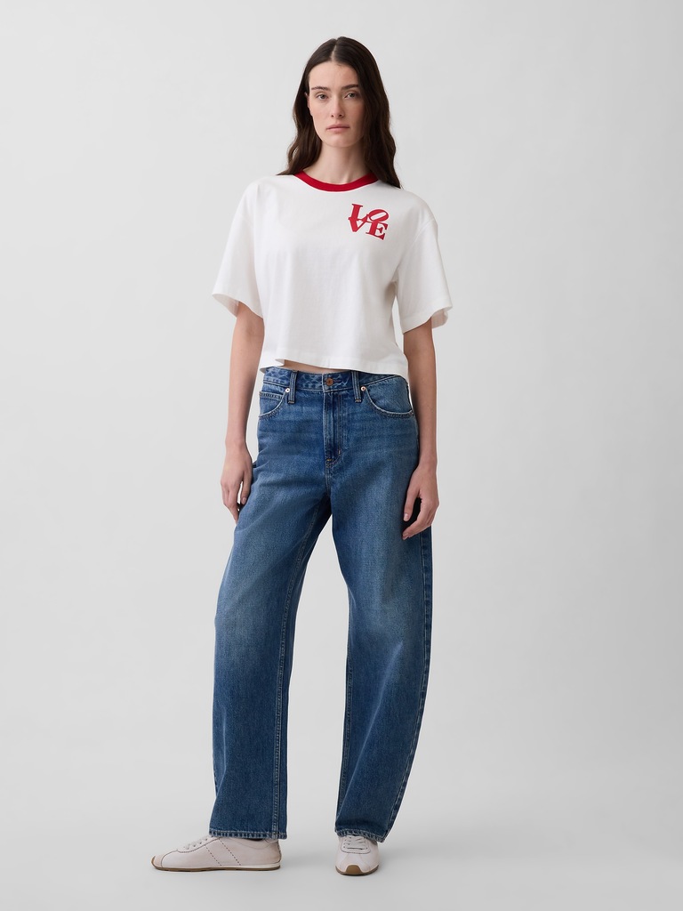Robert Indiana LOVE Crop T-Shirt