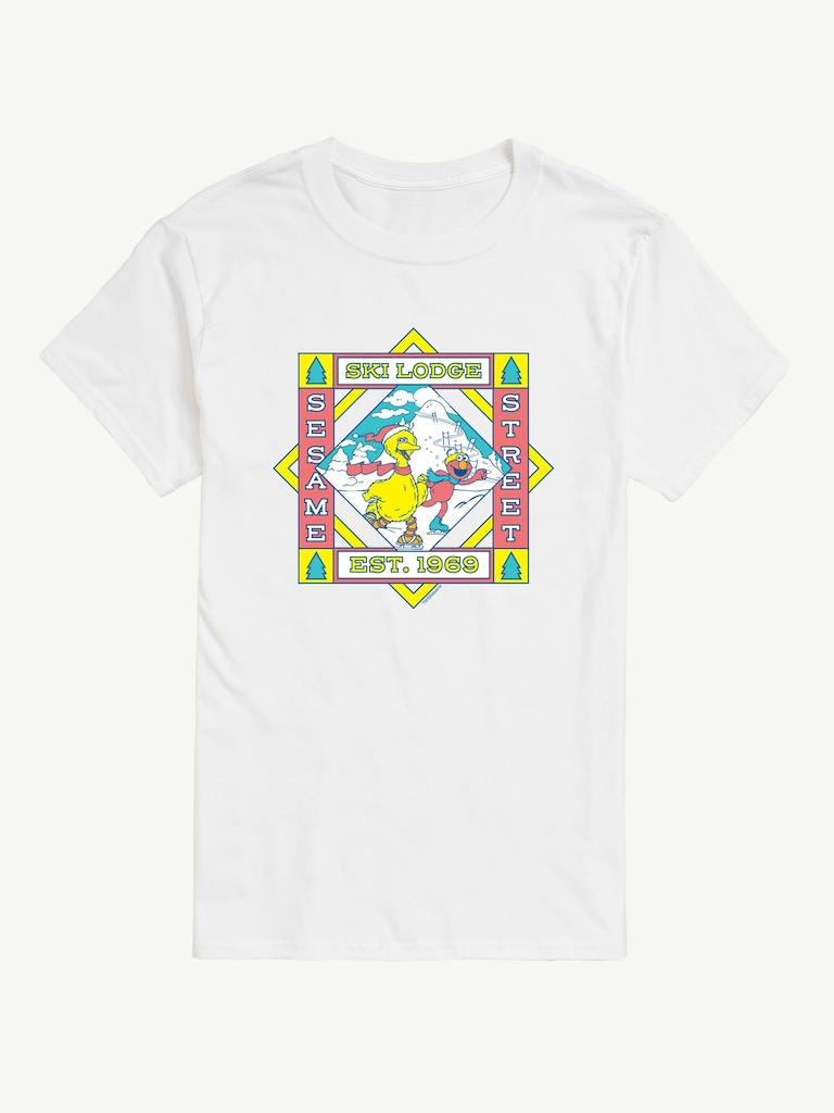 Sesame Street Ski Lodge Short Sleeve Graphic Tee