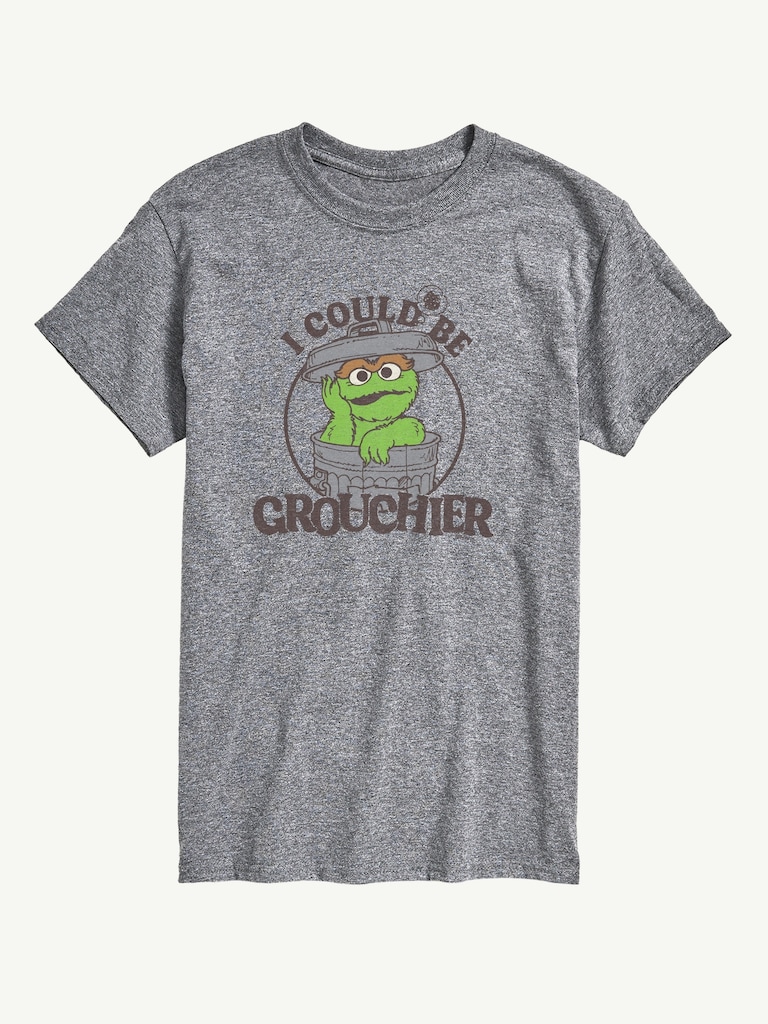 Sesame Street Grouchier Oscar Short Sleeve Graphic Tee