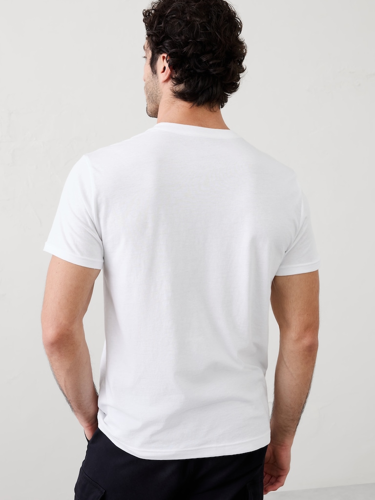 Standard-Fit Premium Wash V-Neck Shirt