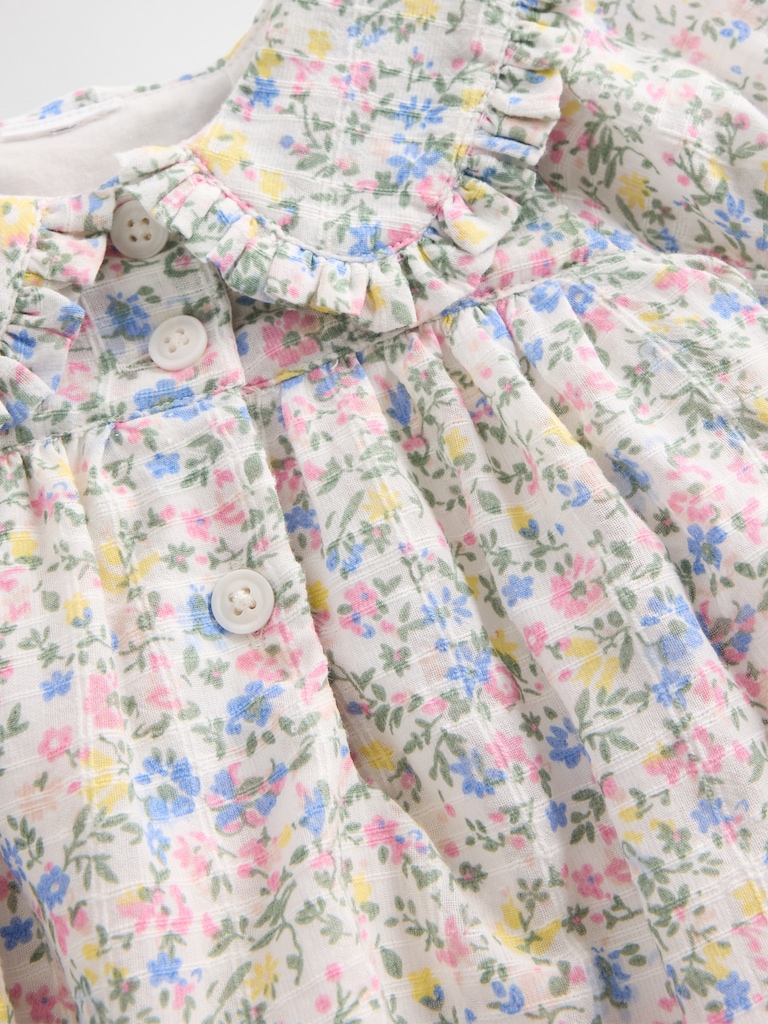 Baby Ruffle Puff-Sleeve Outfit Set