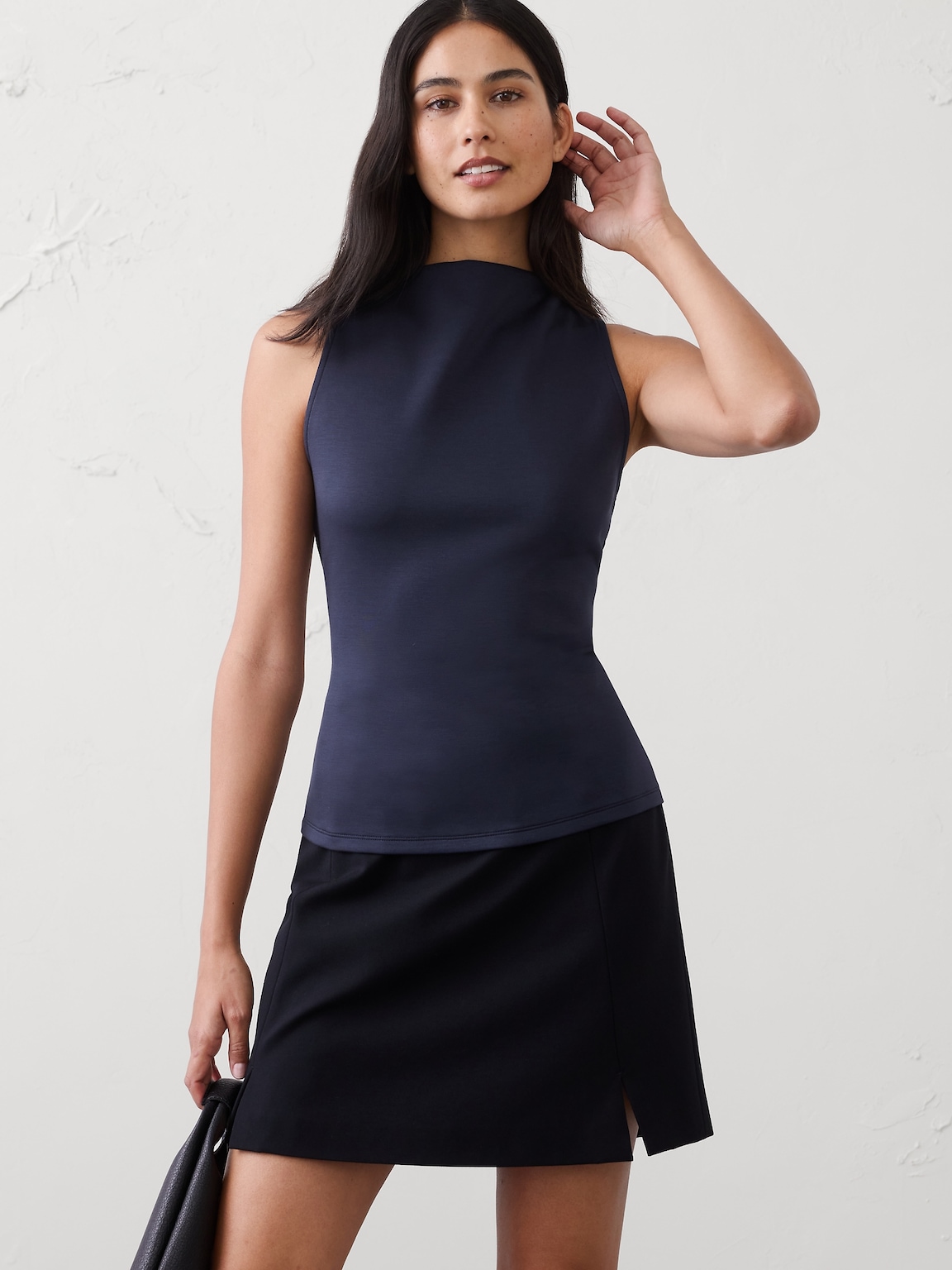 Soft Touch High-Neck Top