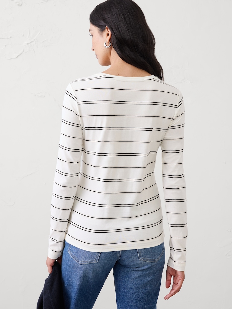 Timeless Long-Sleeve V-Neck T-Shirt