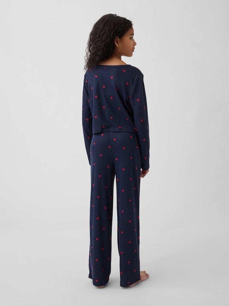 Kids Recycled Pointelle PJ Set