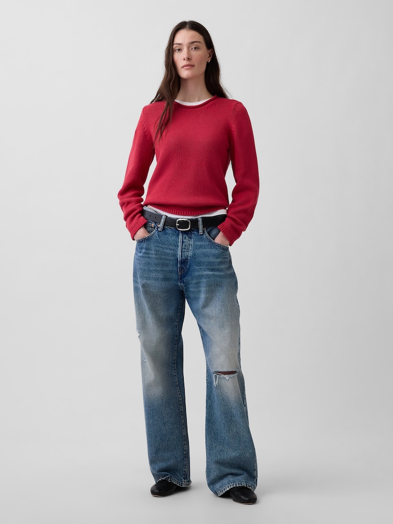 100% Cotton Rollneck Sweater