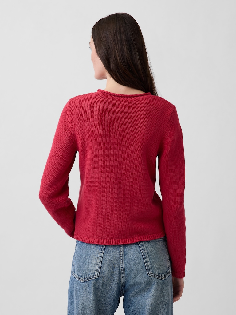 100% Cotton Rollneck Sweater