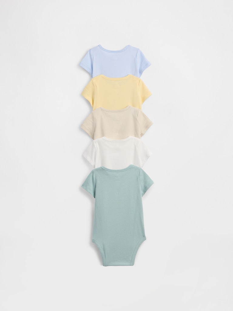 Baby First Favorites Organic Cotton Bodysuit (5-Pack)