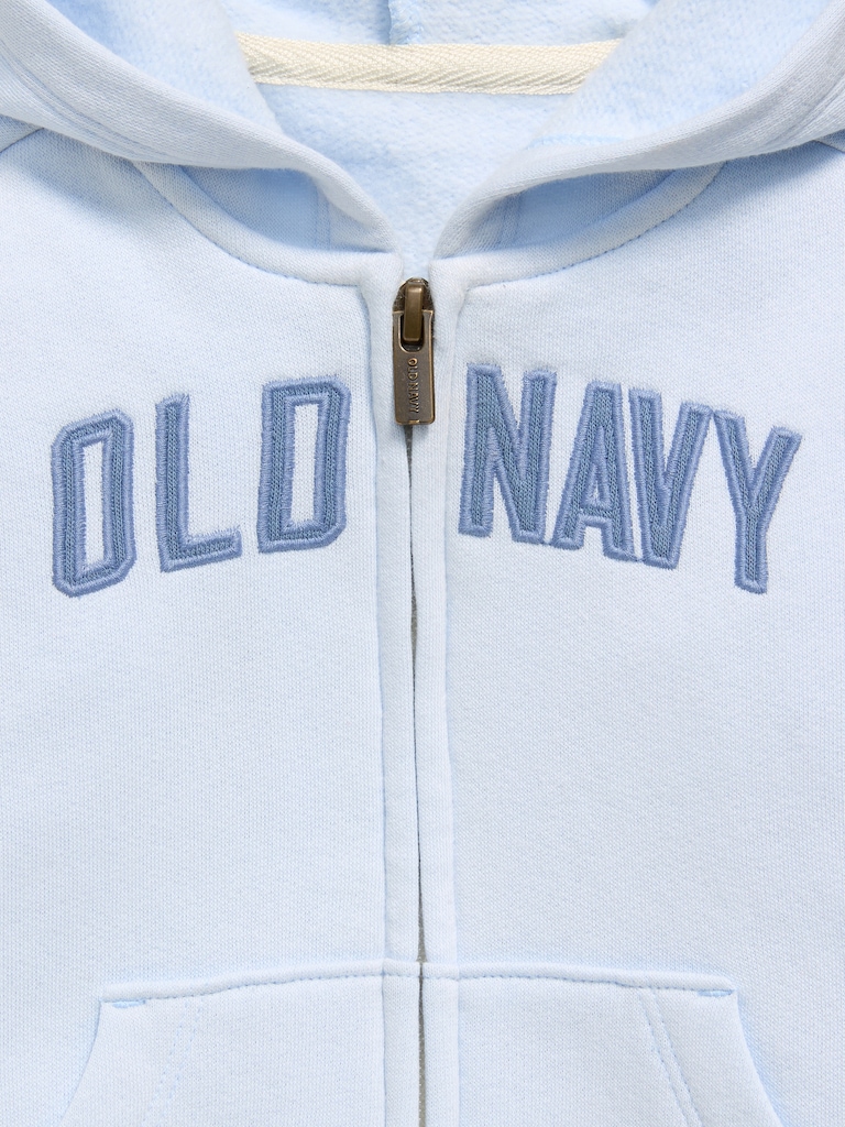 Logo-Graphic Zip Hoodie for Baby