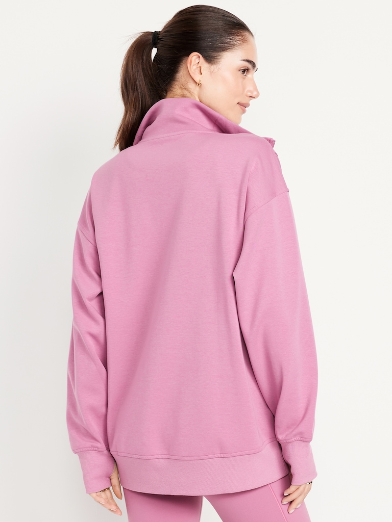 Dynamic Fleece Half-Zip Tunic Sweatshirt