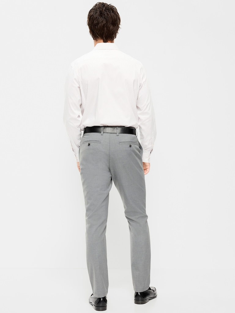 Slim-Fit Twill Dress Pants