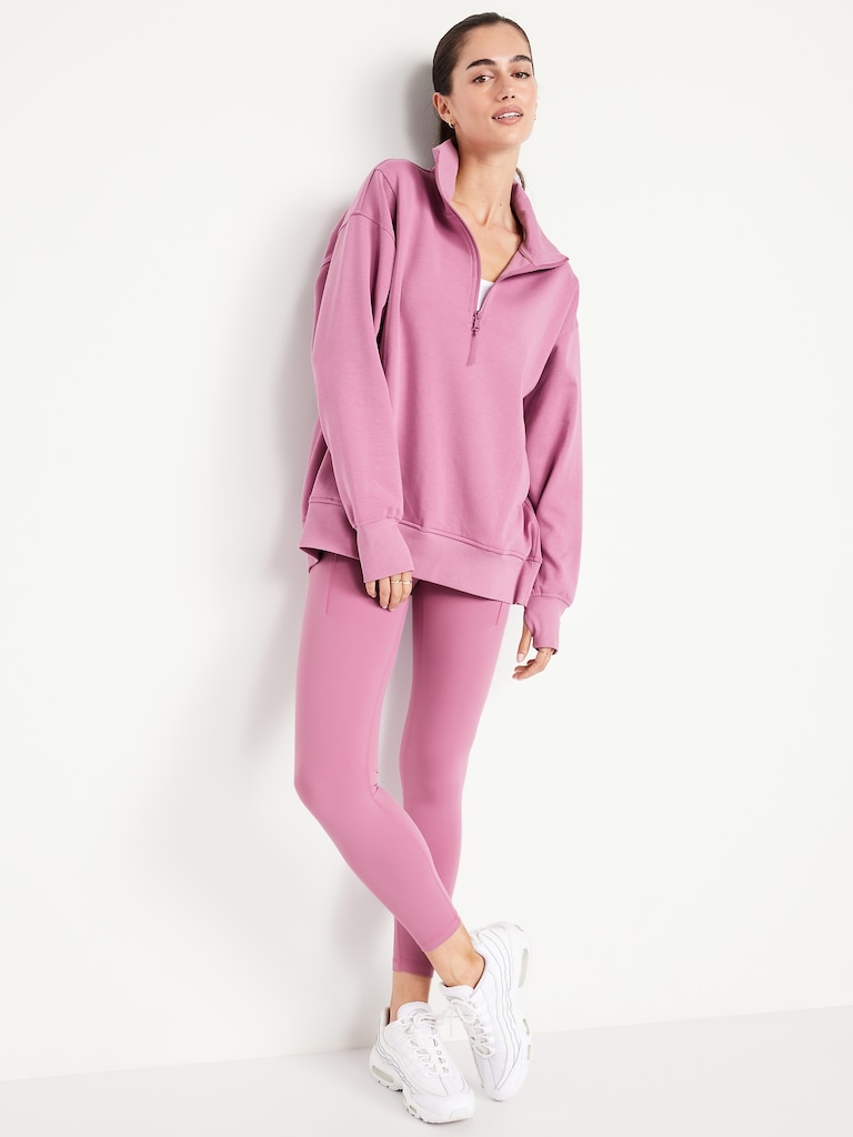 Dynamic Fleece Half-Zip Tunic Sweatshirt