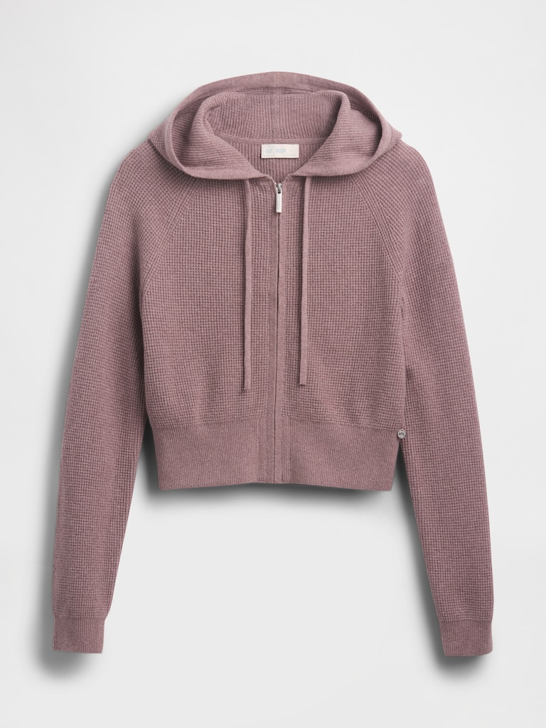 Gap × Summer Fridays CashSoft Waffle Crop Hoodie