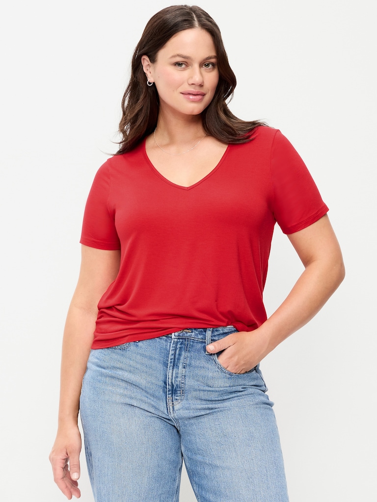 Luxe V-Neck T-Shirt