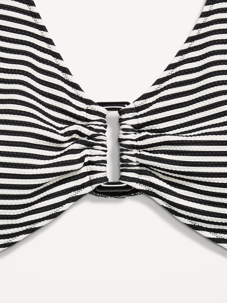 Textured One-Piece Cut-Out Swimsuit