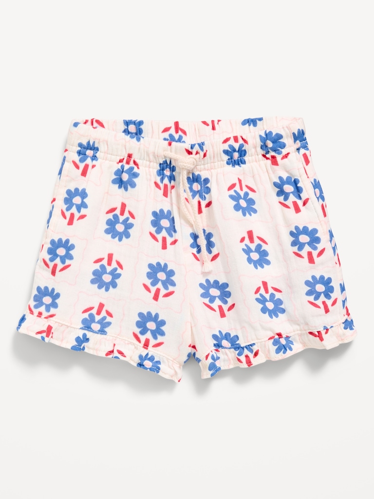 Double-Weave Shorts for Toddler Girls