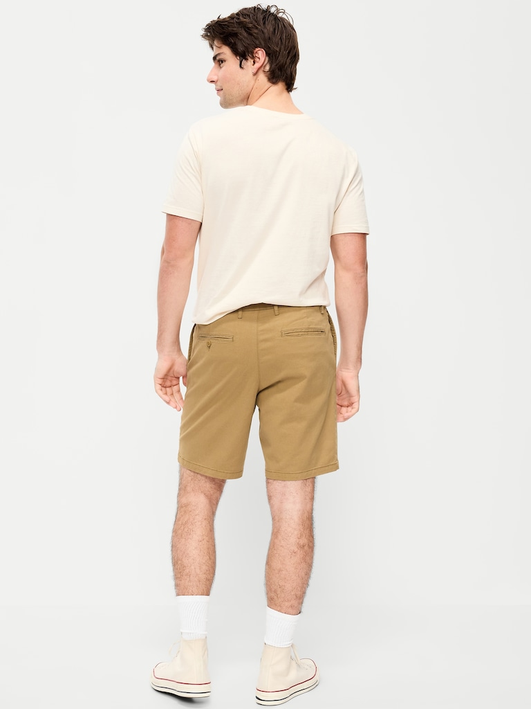 Slim Built-In Flex Rotation Chino Shorts -- 8-inch inseam