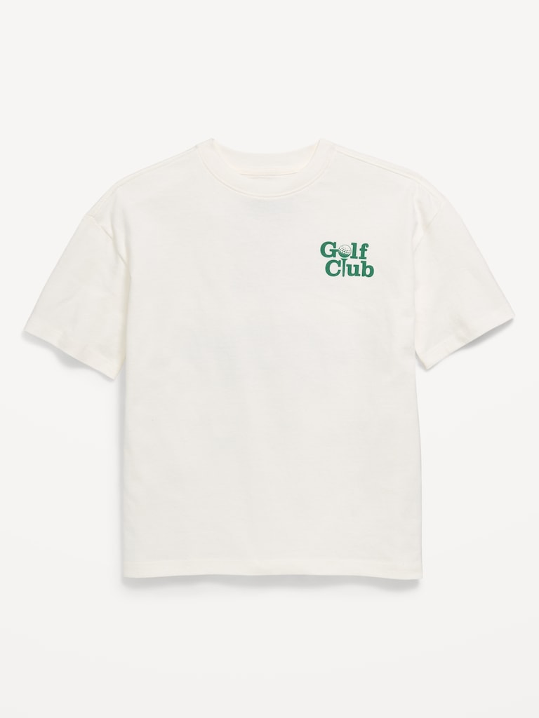 Oversized Short-Sleeve Graphic T-Shirt for Boys