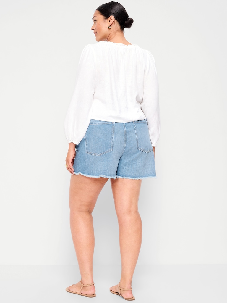 High-Waisted OG Jean Shorts -- 4-inch inseam