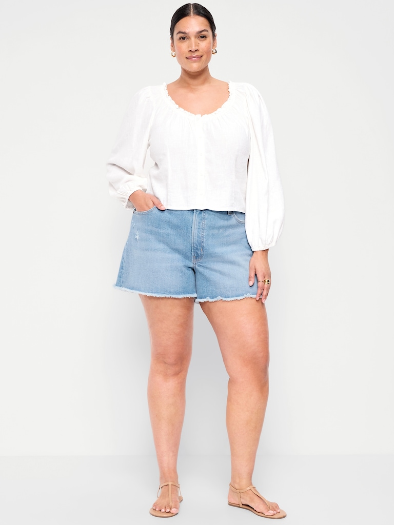 High-Waisted OG Jean Shorts -- 4-inch inseam