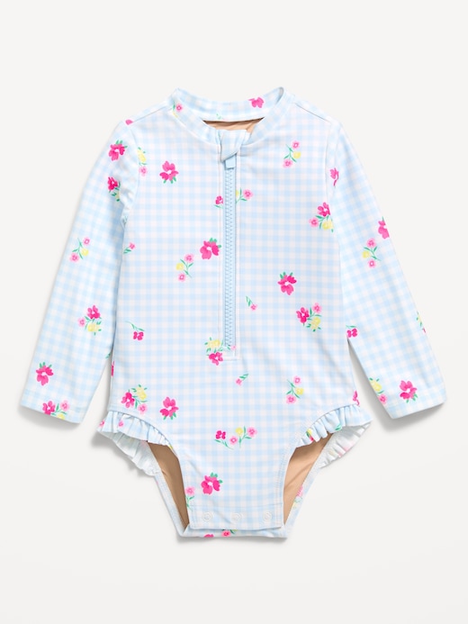 Long Long-Sleeve Rashguard Swim One-Piece for Baby on clearance at Old Navy — 50% off