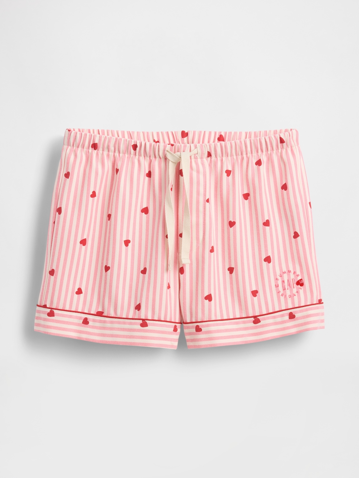 Gap × Summer Fridays Flannel Hearts PJ Boxer Shorts