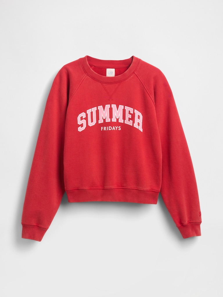 Gap × Summer Fridays Oversized Raglan Logo Sweatshirt