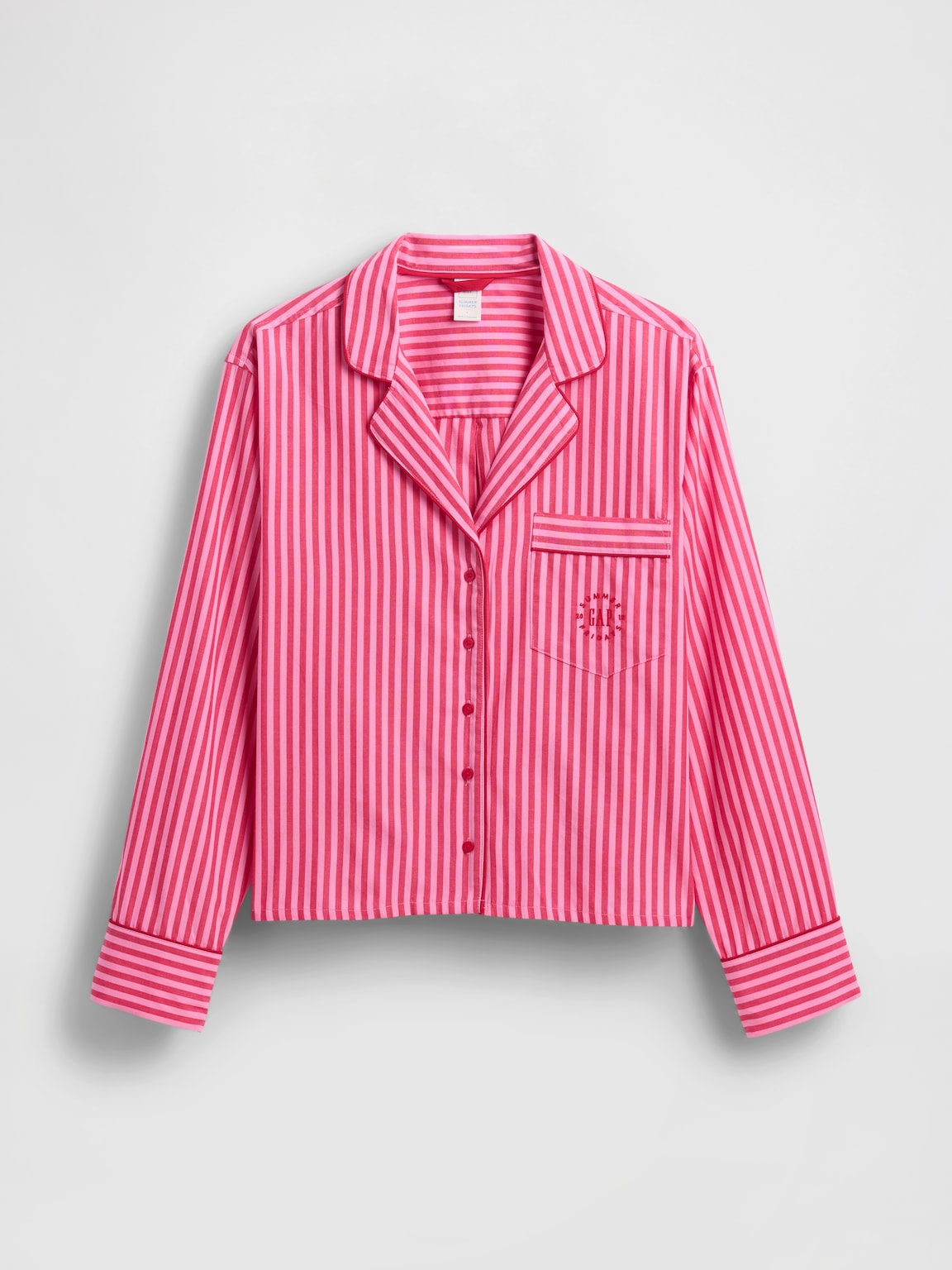 Gap × Summer Fridays Relaxed Poplin Stripe PJ Shirt