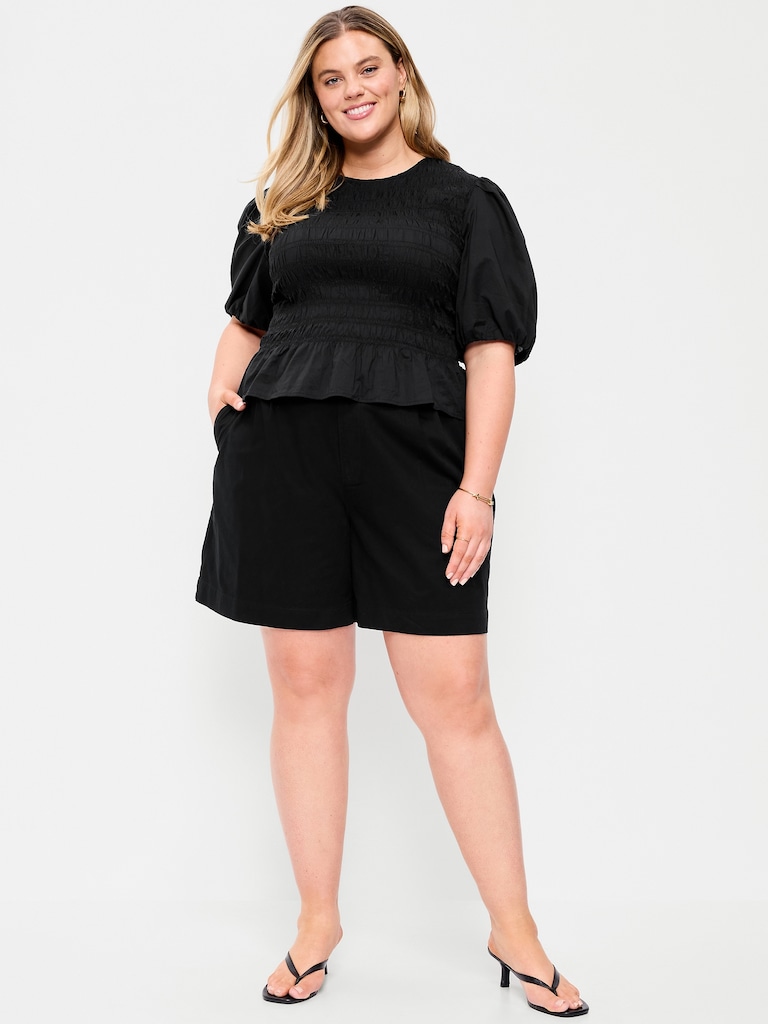 High-Waisted OGC Chino Shorts -- 6-inch inseam