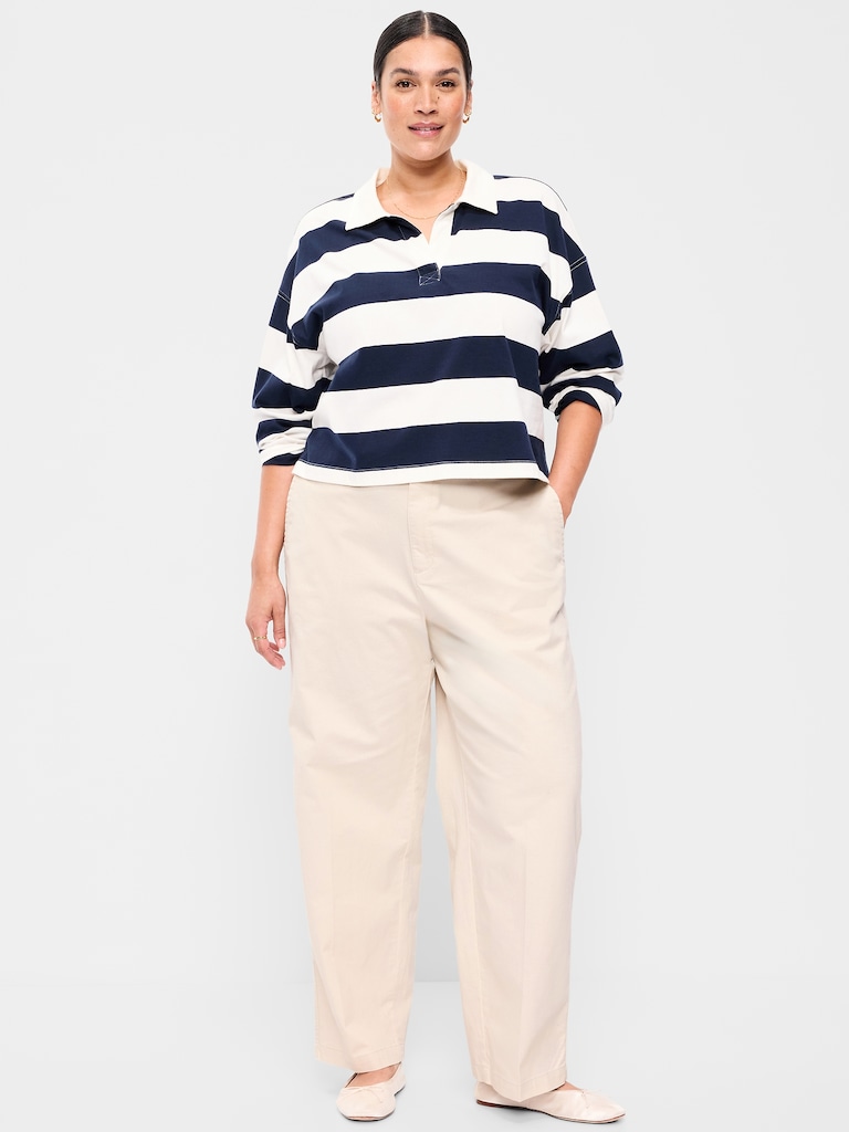 High-Waisted OGC Chino Full Length Straight Pants