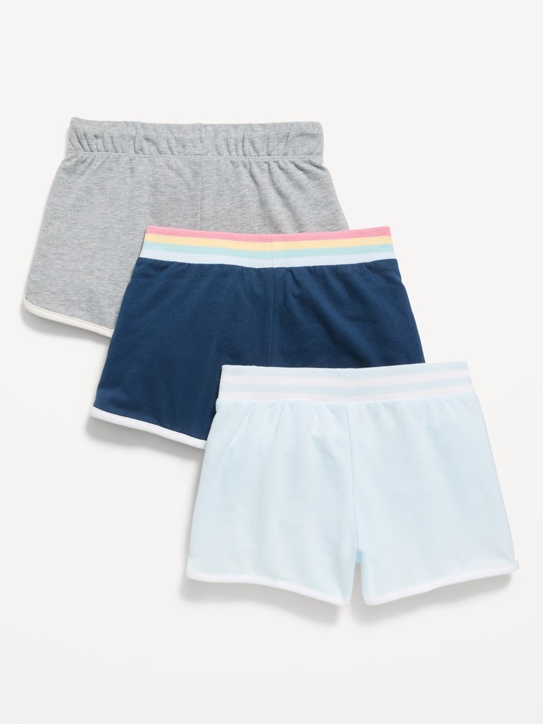 Dolphin-Hem Cheer Shorts 3-Pack for Girls
