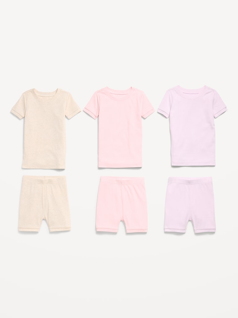 Ribbed Snug-Fit Pajama 6-Piece for Toddler & Baby