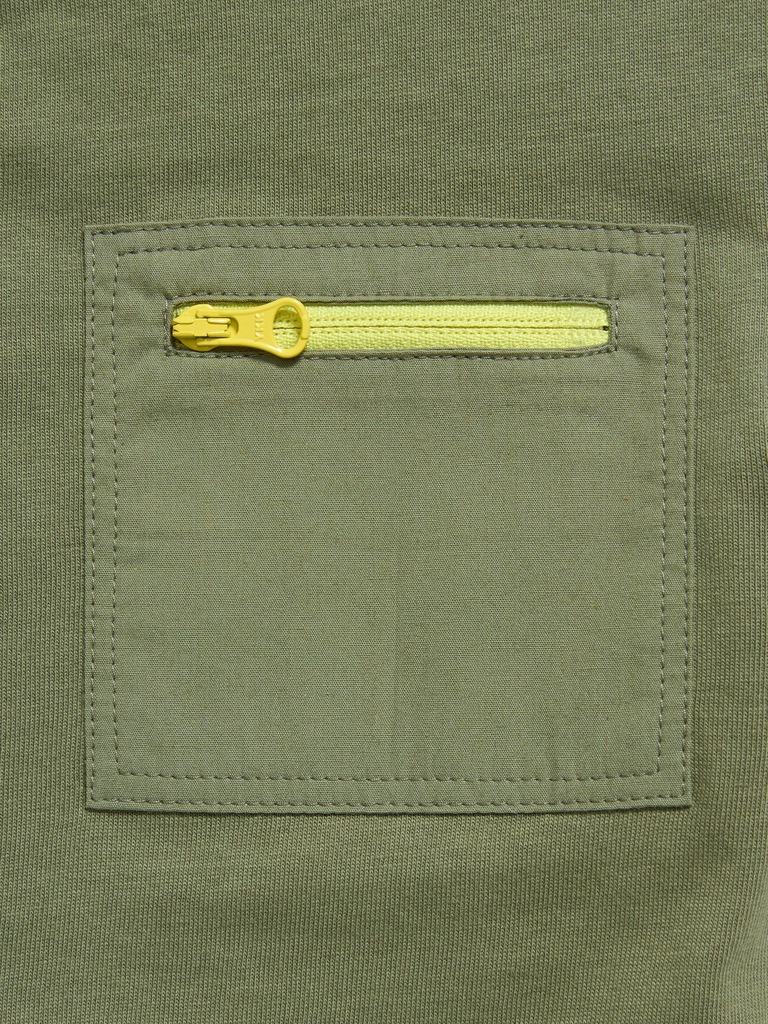 Oversized Short-Sleeve Utility Pocket T-Shirt for Toddler Boys