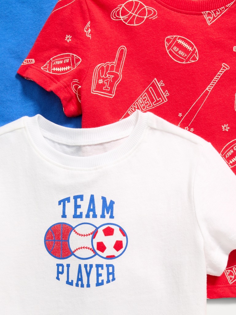 Short-Sleeve T-Shirt 3-Pack for Toddler Boys