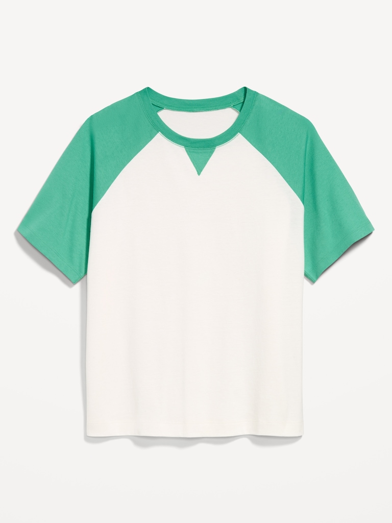 Vintage Crew-Neck Raglan T-Shirt