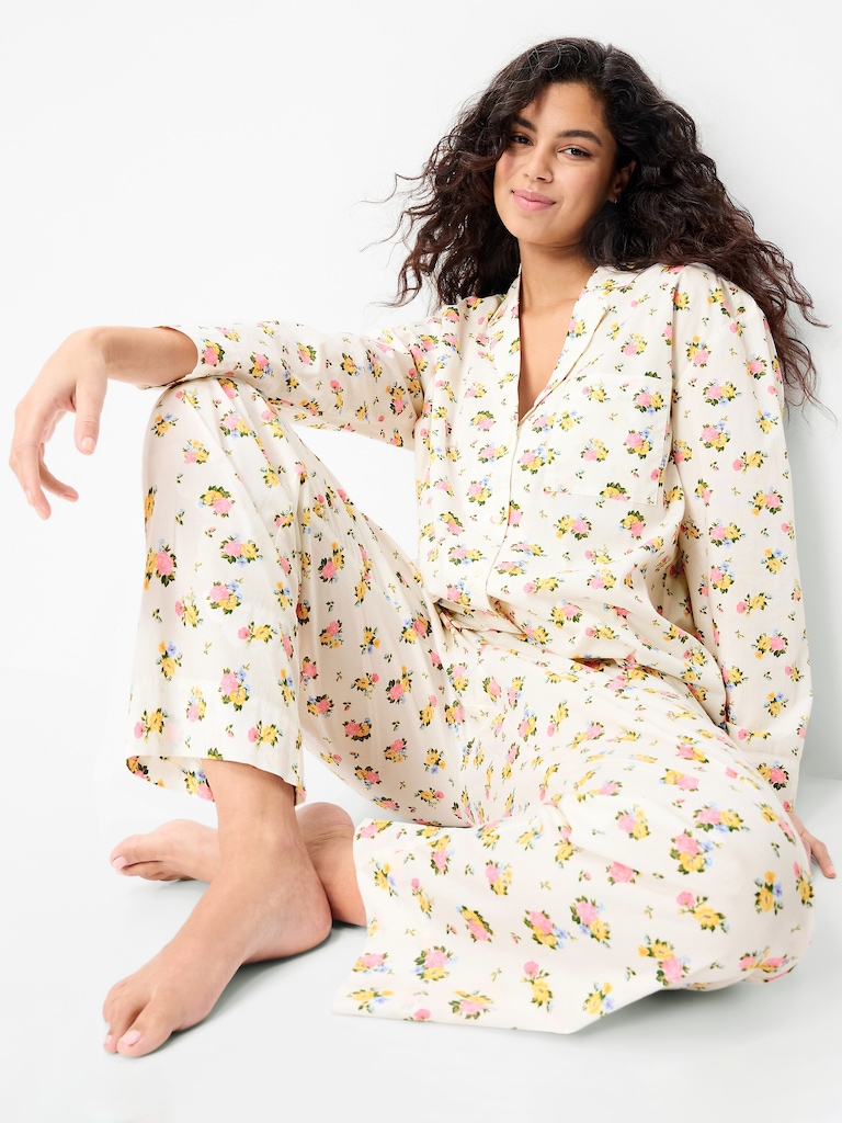Poplin Pajama Pant Set
