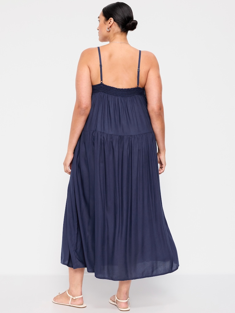 Airy Smocked Maxi Dress