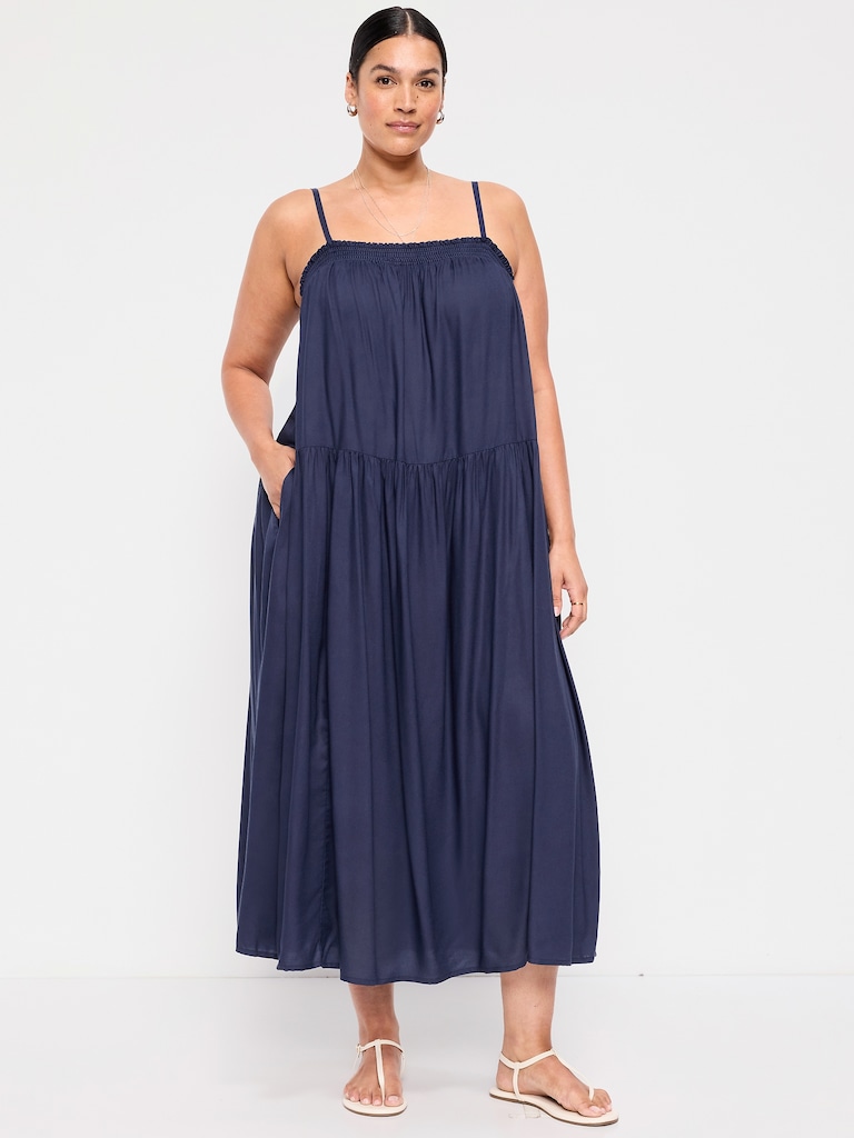 Airy Smocked Maxi Dress