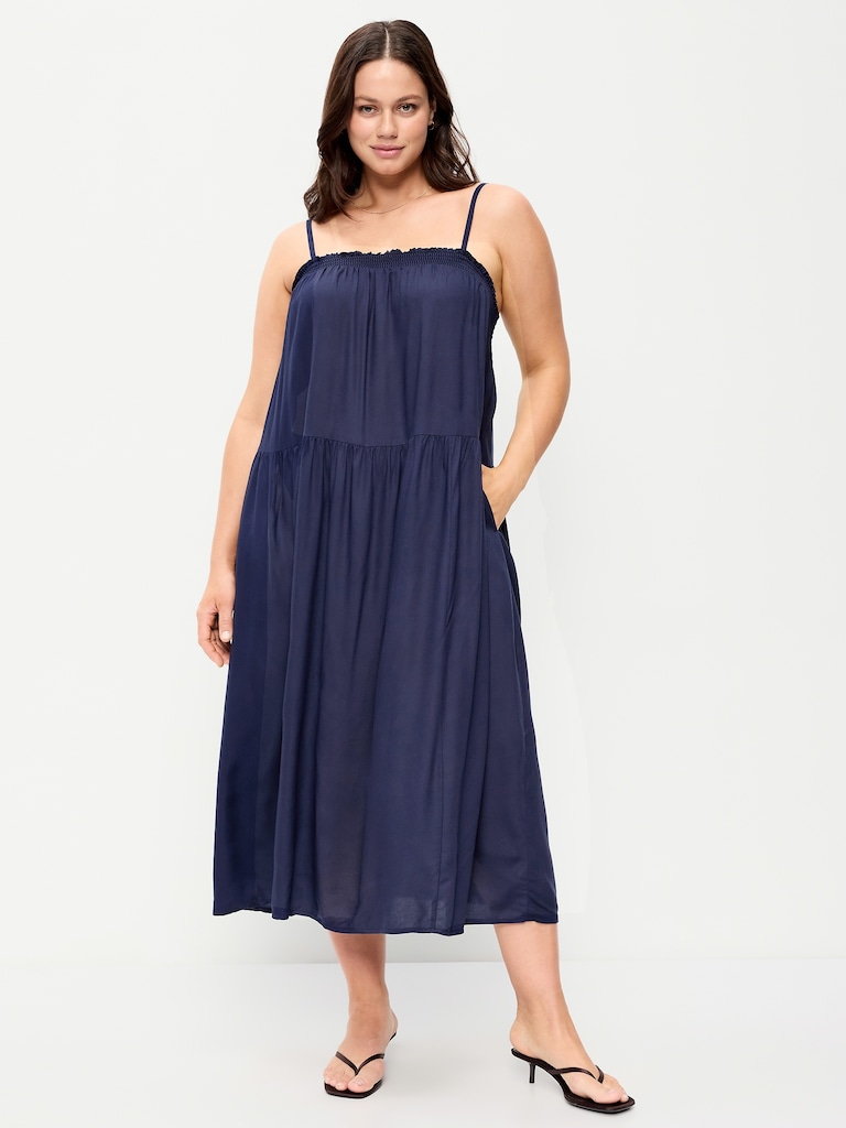 Airy Smocked Maxi Dress