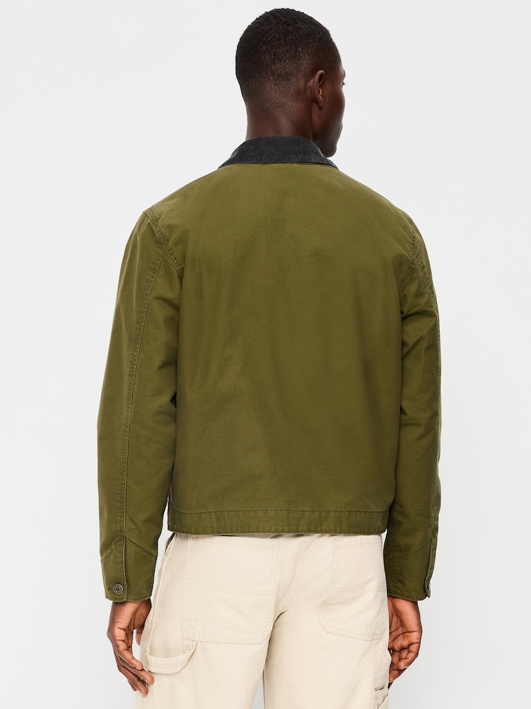 Cropped Canvas Barn Jacket