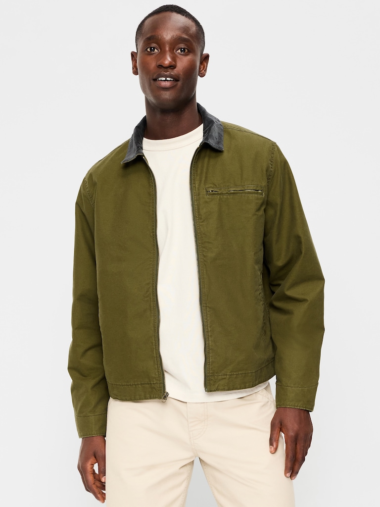 Cropped Canvas Barn Jacket