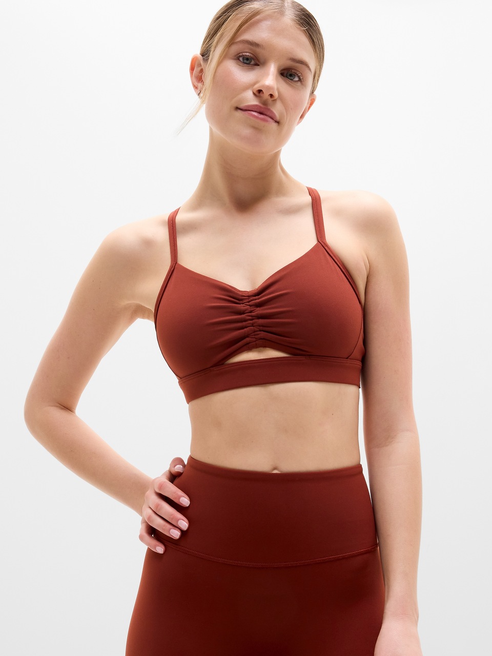 V-Neck Hardware One-Piece Swimsuit