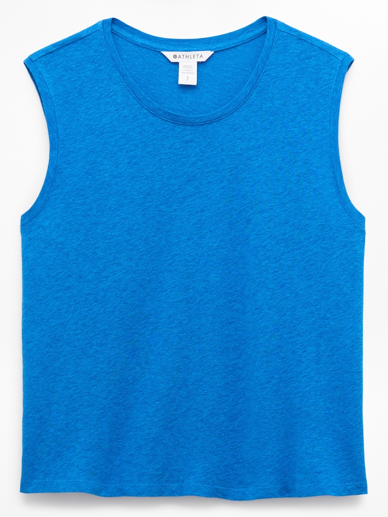 Getaway Linen Blend Muscle Tank