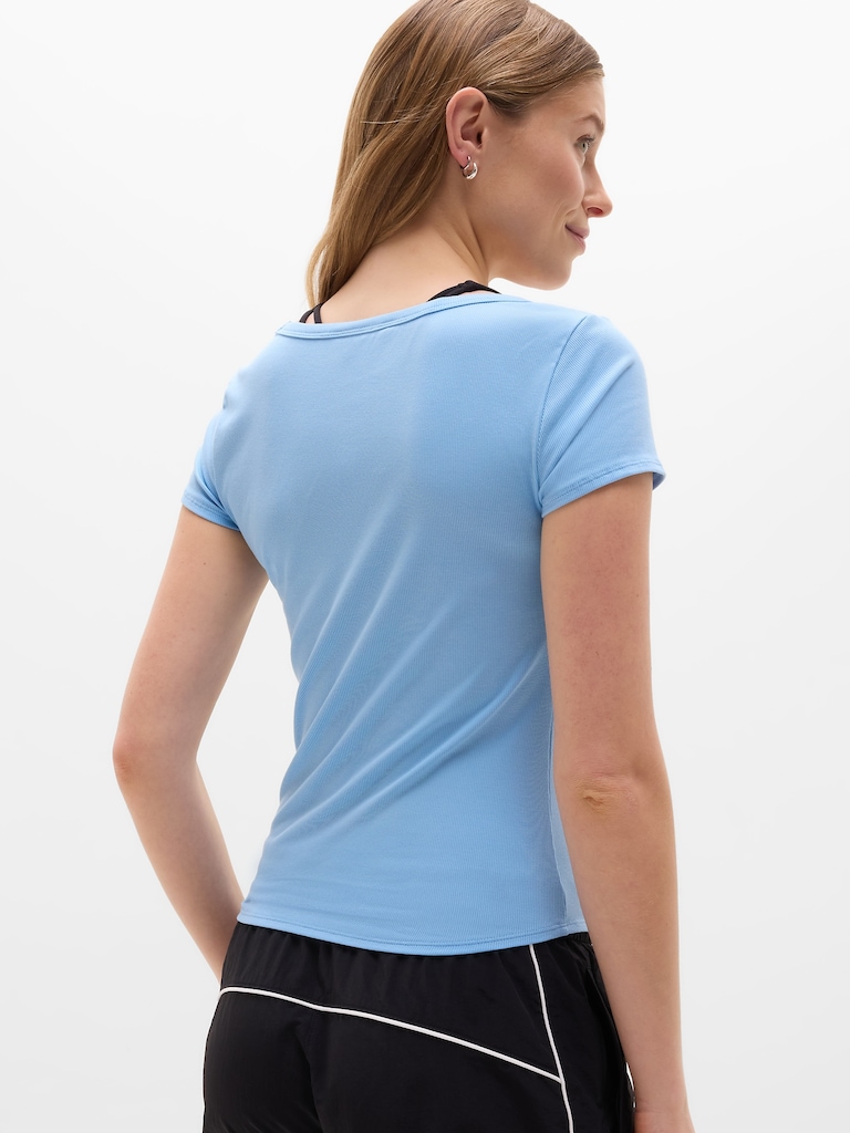 Signature Rib Scoop Tee