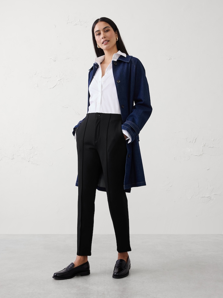 High-Rise Ponte Skinny Pant