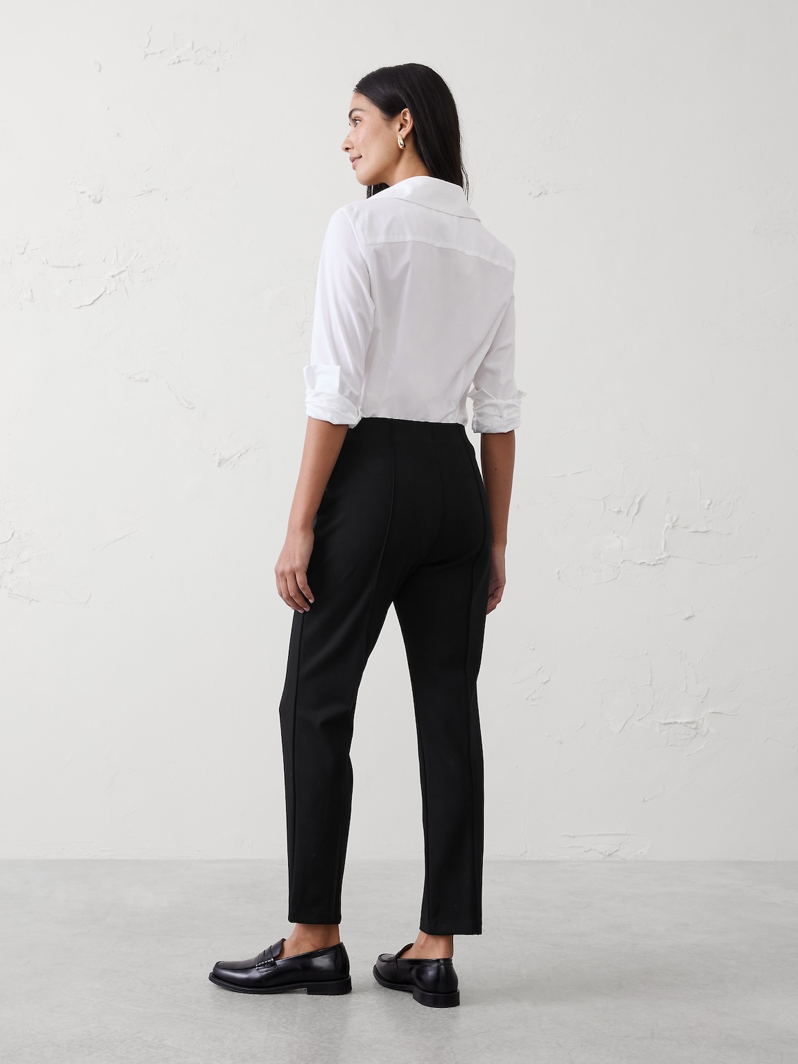 High-Rise Ponte Skinny Pant