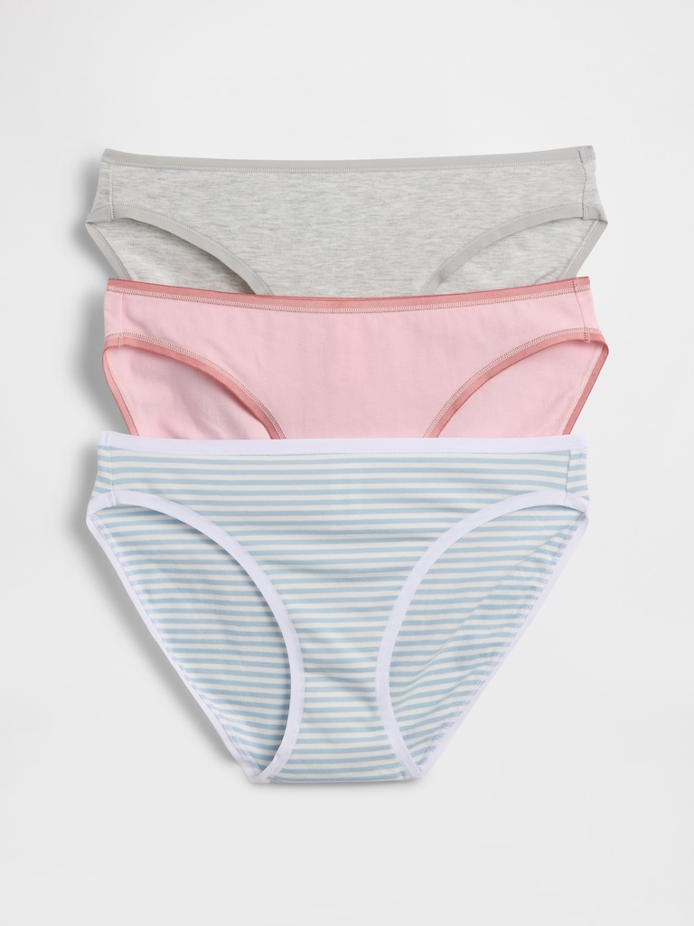 Organic Stretch Cotton Bikini (3-Pack)
