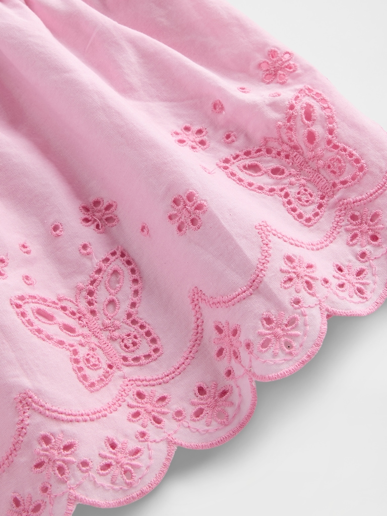 Baby Embroidered Butterfly Outfit Set