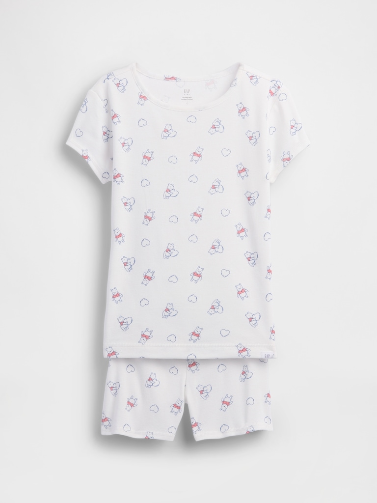 Kids Winnie The Pooh Organic Brushed Cotton PJ Short Set