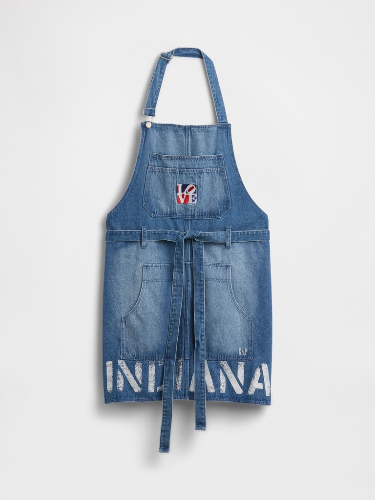 Robert Indiana LOVE Denim Apron